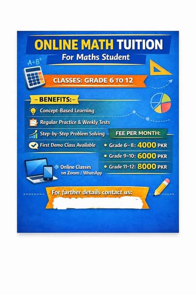 Online Mathematics Tution for Students