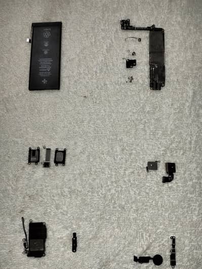 iPhone 8 Spare Parts Motherboard, Speaker, Battery Screws etc