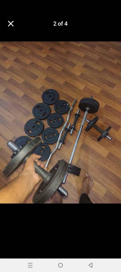 dumbbells rubber coated plats home gym