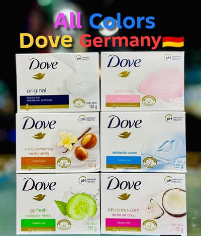 Dove Beauty Cream Bar Soap 135g Germany all colors