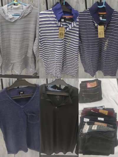 Formal Casual Shirts Pants Sportsware Undergarments T-Shirts Sweaters