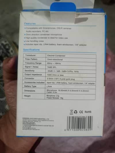 BOYA Microphone, micro-cravate