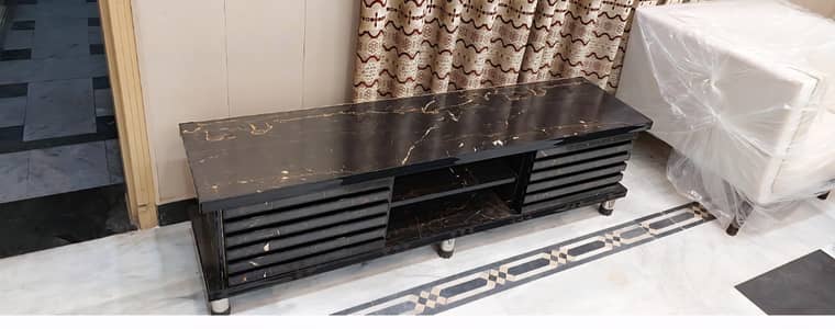 Big size Led Tv console table new condition unique look