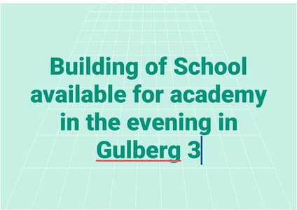 Space for academy in school building