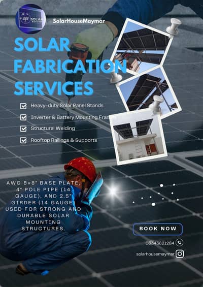 SOLAR FABRICATION SERVICES | Solar House Maymar