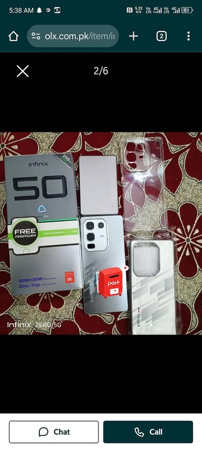 Infinix Note 50 Pro with box 12gb 256gb contect WhatsApp 0325,6735466