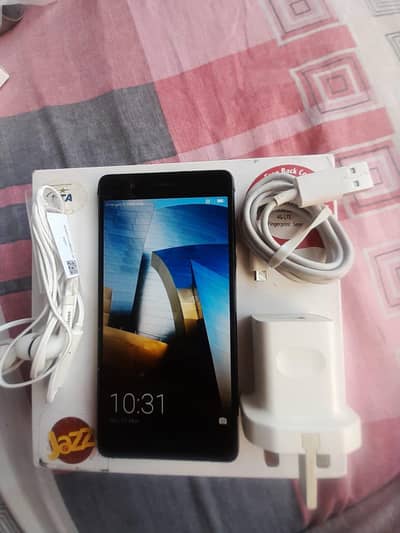 Huwai p9 lite with box charger handfree