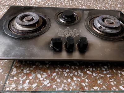 Local assembled 3 burner stove