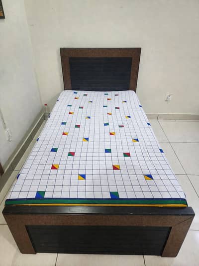 Single beds with mattress
