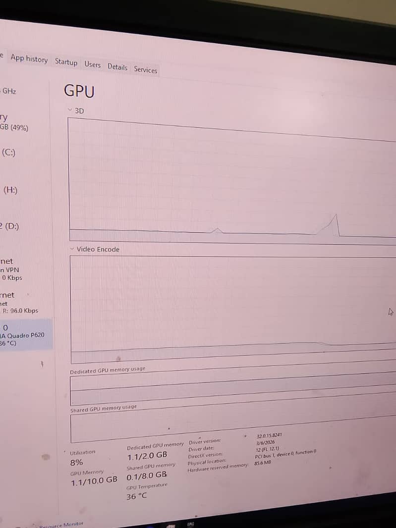 Nvidia quadro p620 2