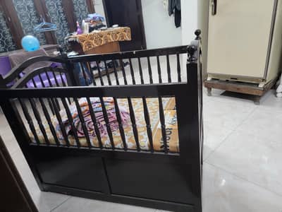 Pure Wooden Baby Cot