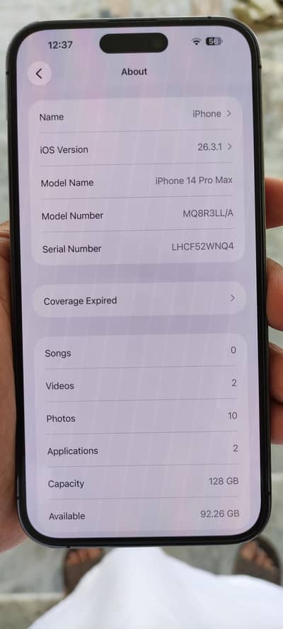 14pm jv 128Gb 100 battery health