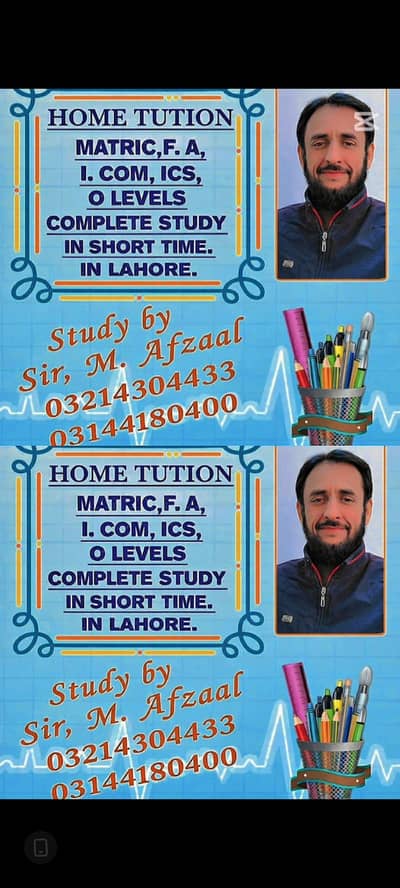 Experienced Home Tutor