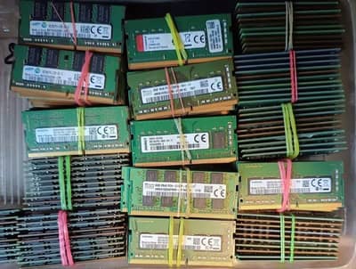 4GB, 8GB, 16GB DDR3, DDR4 & DDR5 RAM for Laptop (Used Branded Stock)