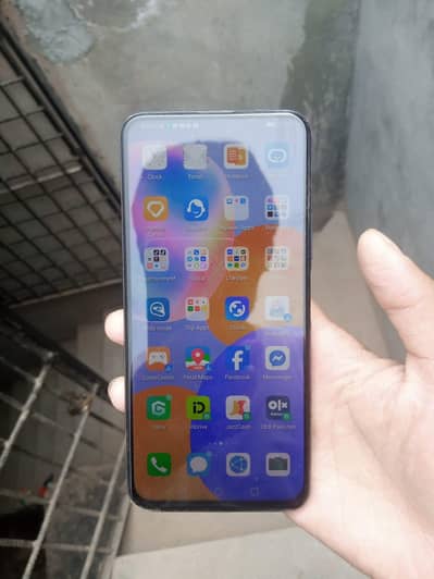 exchange Huawei y9a 8 128 box original charger sath hai