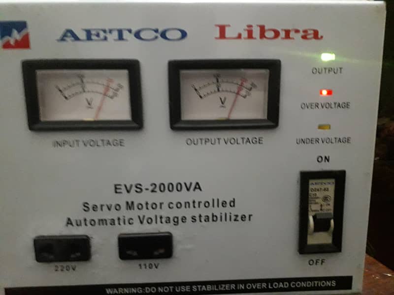 servo stabilizer  2kva 0