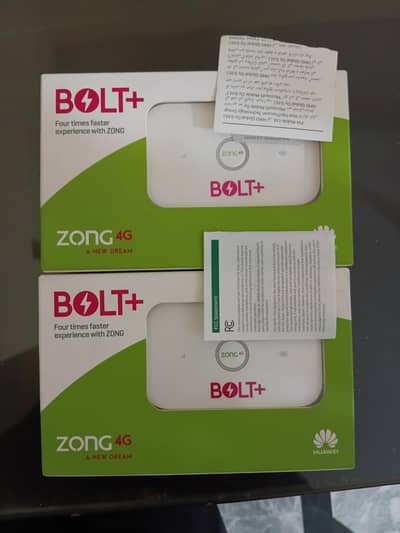 Zong 4g Bolt+ Hotspot Internet Device(Box Pack)