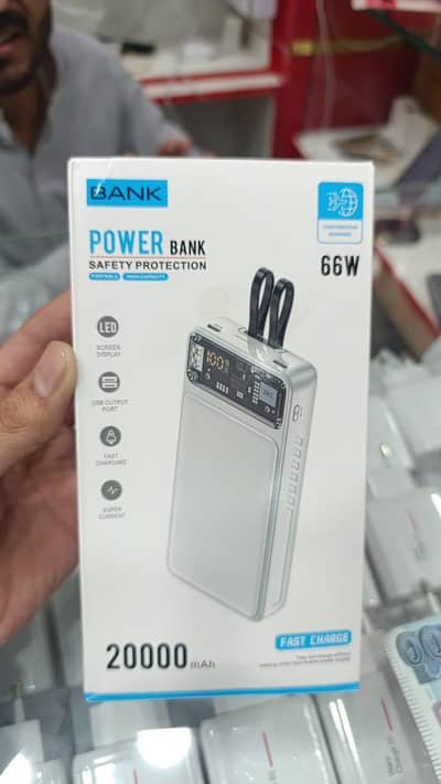 Power Bank 66 W and Fast Charge