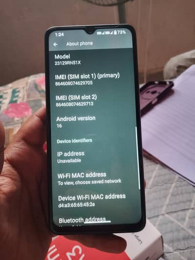 Redmi A3 10/10 Condition 6 Month Warranty Pta Approved Urgent Sale