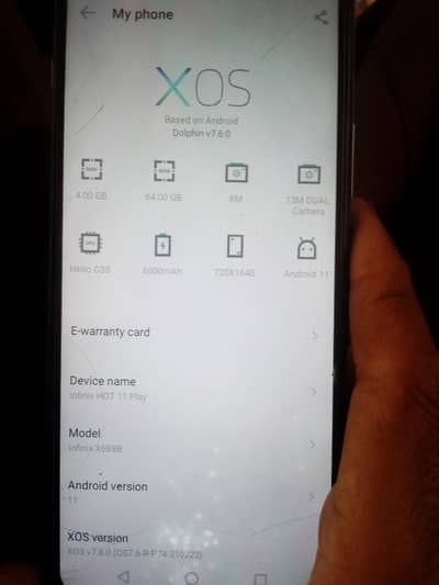 infinix hot 11 play 4.64 pta approved