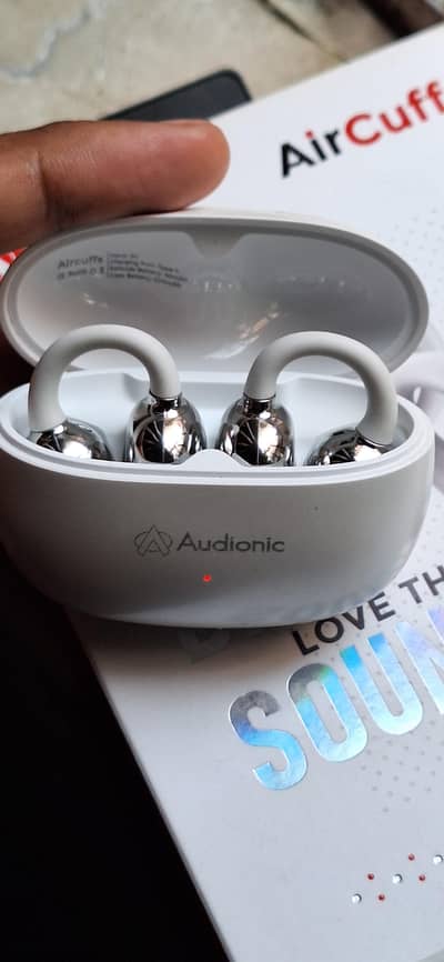 Audionic Airburd AirCuffs Earbuds  - Pearl White