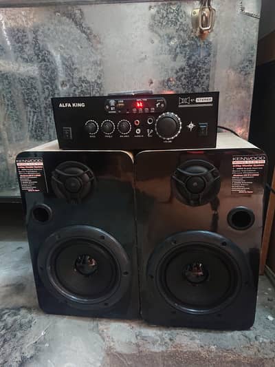 Speakers 6 inch new with amplifier