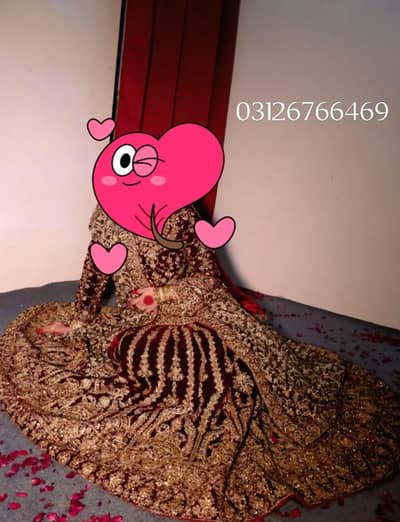Indian Style Bridal Lehnga velvet 03126766469 Sialkot
