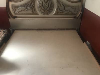 Deco Paint Wood Bed ( Double)