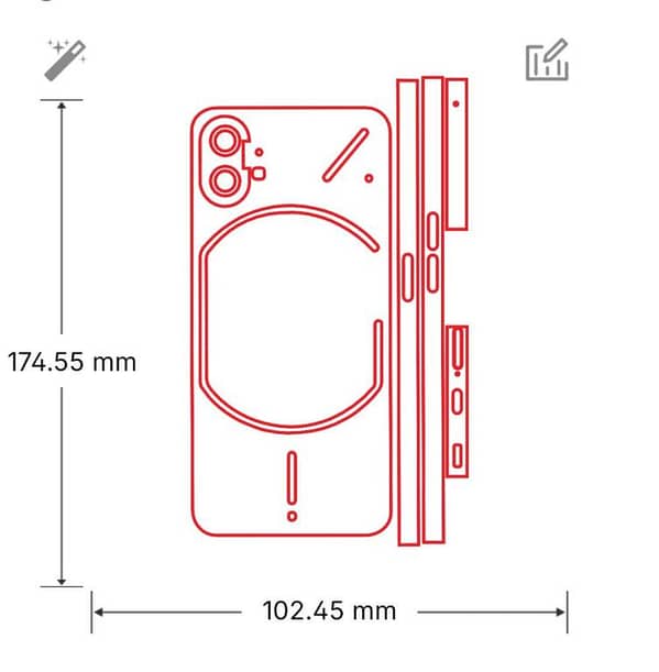 Nothing Phone 1 Matte Back Protector Skin Vinyl Film 360 Full Sides Wrap, Anti-Fingerprint, Semi-Transparent, Scratch Resistant