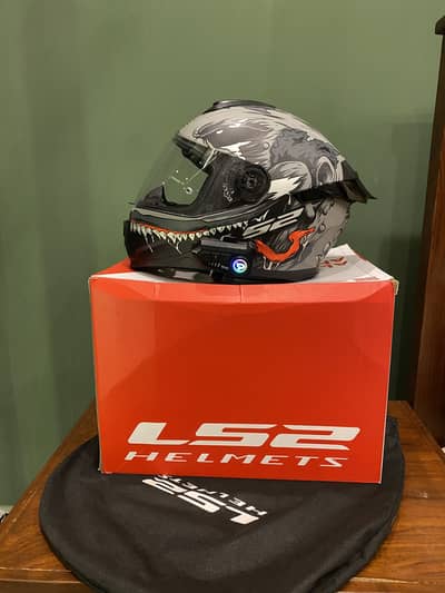 Ls2 Flash Monster ff802 with p10 headset