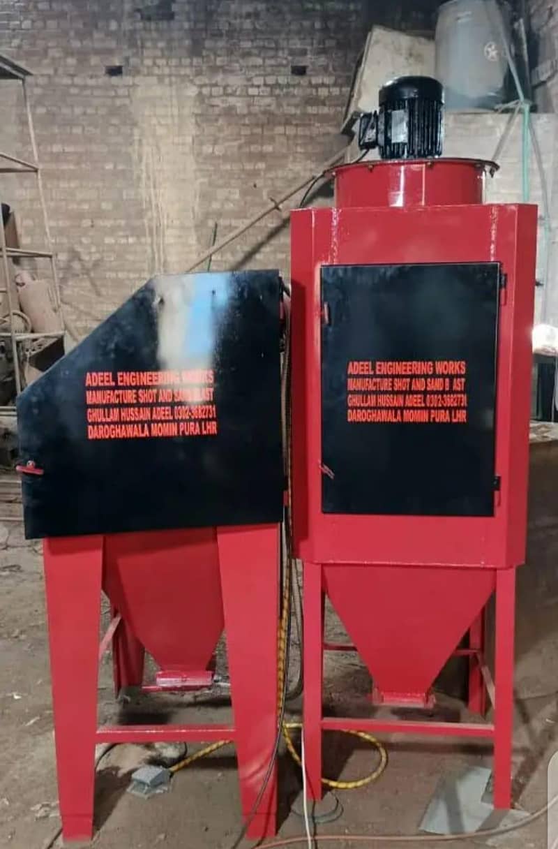 shot sand blasting machine 10