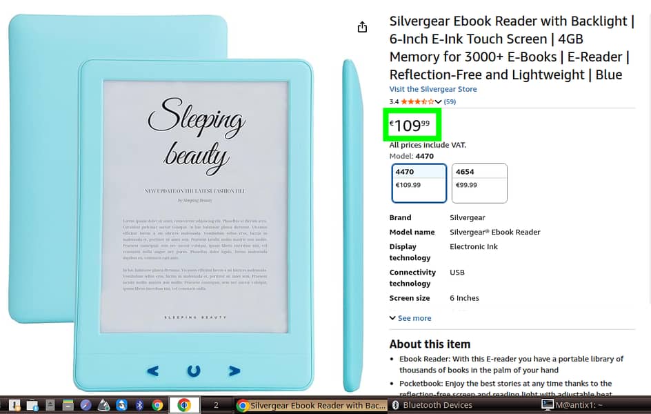ebook reader - [backlight - memory card - epub] 0