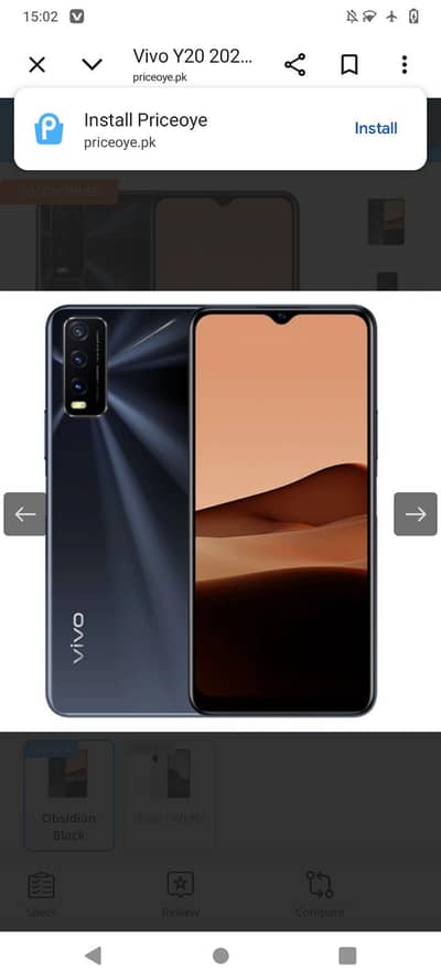 vivo v2043_21 for sale front camera not working