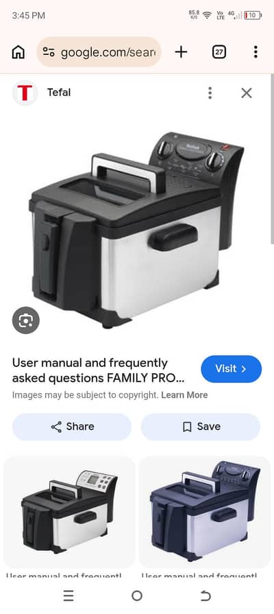 Tefal electric deep fryer