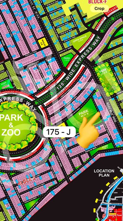 8 Marla Facing Park Plot For Sale In J Block Bahria Orchard Lahore Perfect For Dream Home