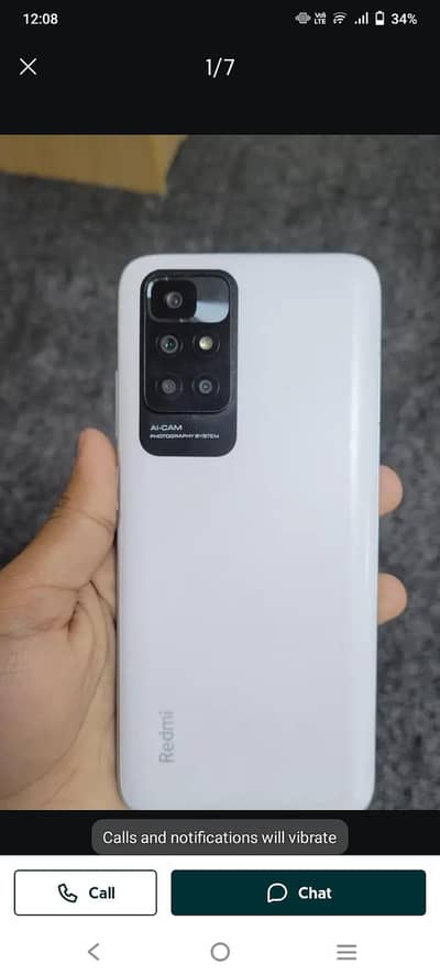 Redmi 10 Good candtion 6 Gb 124 With Box original phon