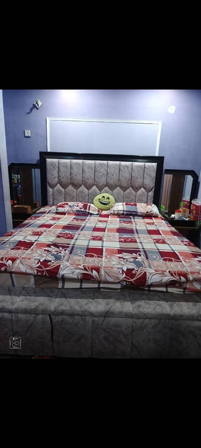 full furniture including bed side tables dressing table wardrobe