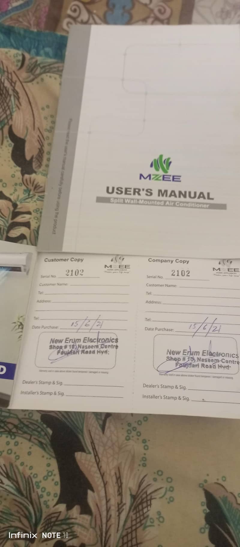 AC Split Available. . . 10