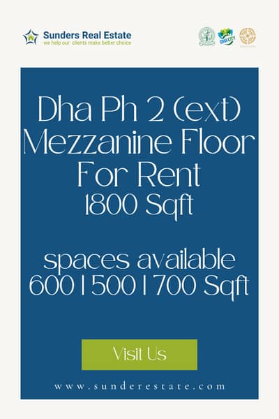 Dha Ph 2 (ext) Com Street Near Khe Ittehad & Korangi Road | 1800 Sqft Mezzanine Floor Divided Into 3 Seperate Mezzanine With Attach Baths | Can Be Rented Individually As Well | Reasonable Rent | Ideal For Any Type Of Business