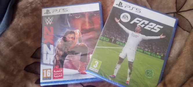 PS 5 GAMES FOR SALE WWE AND FC25