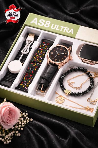  *AMAZING SMART WATCH GIFT BOX*  *AS8*   *RS. 3000/- ONLY*