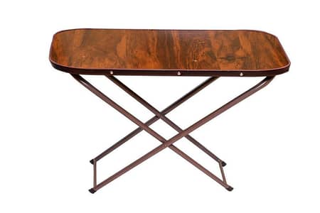 Wooden Foldable Iron Coffee Table free home delivery cash on delivery