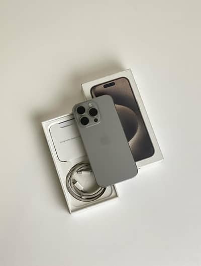 iphone 15 pro 128 Natural Titanium Physical Dual Sim Pta approved.