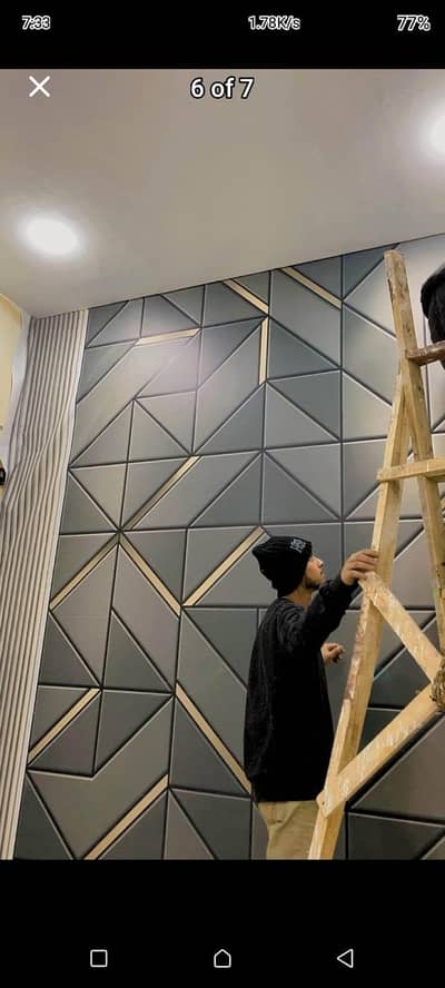 3D Wall panels Design Karachi | PVC TV Wall | Modern Interior by Nawab