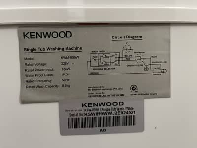 Kenwood Washing Machine