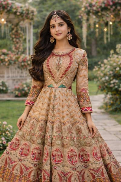 Maxi for party or wedding fancy golden color