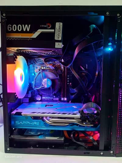 Gaming PC RX 590 8GB | 16GB RAM | SSD + 2TB HDD | RGB Case | Smooth 1