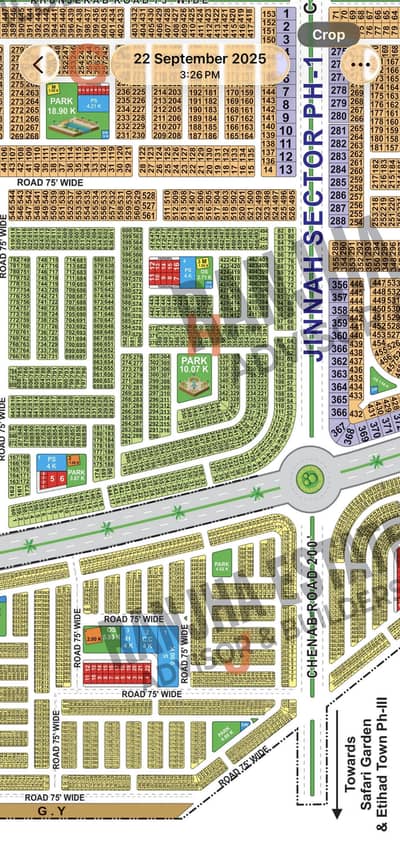Facing Park J block 5 marla Pine Avenue Back Plot For SALE