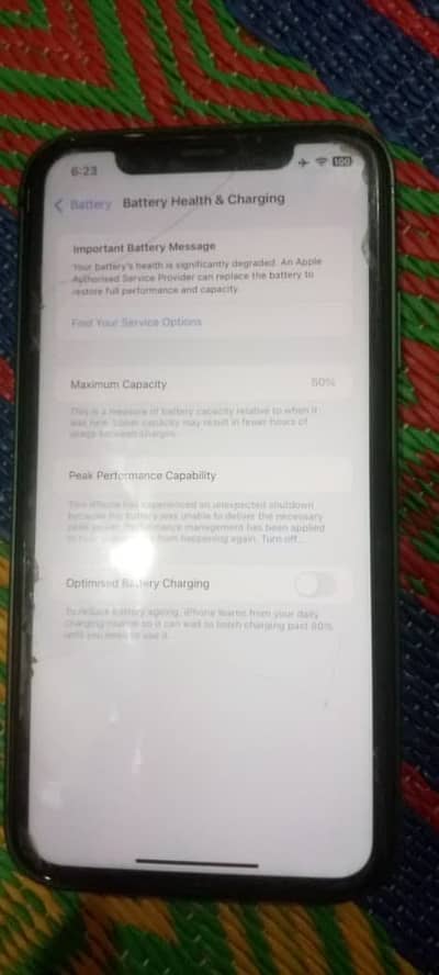 iPhone XR converted 13 pro backside crack