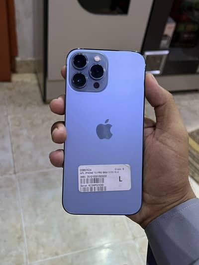 iphone 13 pro max 512gb all ok fu . pta aprove sierra blue